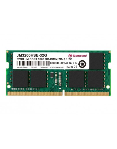 Transcend 32GB JM DDR4 3200Mhz SO-DIMM 2Rx8 2Gx8 C