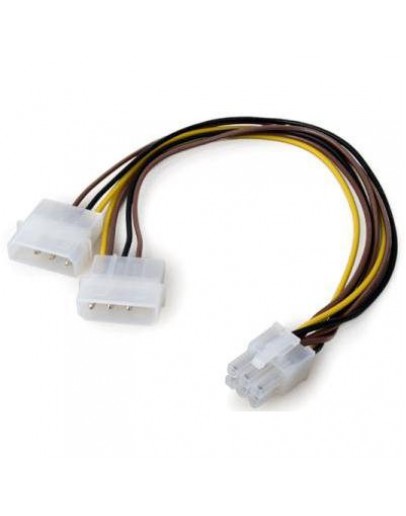 VCom Адаптер Adapter 2xMolex to 6pin PCI-E VGA - CE313-0.15m