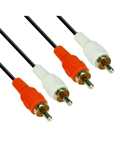 VCom Аудио Кабел RCA 2x M / RCA 2x M - CV022-1.8m