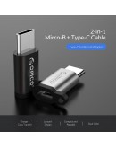 Orico преходник Adapter OTG -  USB Micro B to Type-C - CBT-MT01-SV