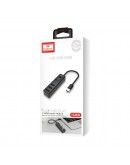 USB хъб Earldom ET-HUB08, Type-C, 4 Порта,, Черен - 40171