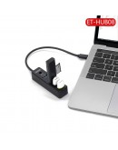 USB хъб Earldom ET-HUB08, Type-C, 4 Порта,, Черен - 40171