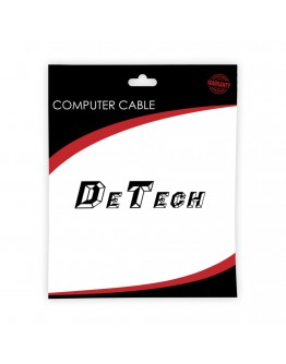 Оптичен пач кабел DeTech, LC-LC, UPC, Multimode, Duplex, 3.0м, Оранжев - 18341