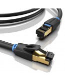 Vention Кабел LAN SFTP Cat.8 Patch Cable - 0.5M Black 40Gbps - IKABD