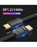 Vention Кабел Cable - Display Port v1.2 DP M / M Black 4K 1.5M - HACBG