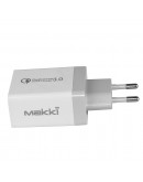 Makki бързо зарядно Fast Charger - QC3.0+2xUSB 30W White - MAKKI-QC30W3