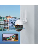 Смарт охранителна камера No brand PST-C18B-3MP, 3.0Mp, PTZ, Външен монтаж, Wi-Fi, Tuya Smart, Бял - 91027