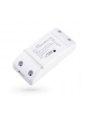 Смарт превключвател No brand PST-WF-S1, 1 канал, 220V, 10A, Wi-Fi, Tuya Smart, Бял - 91019