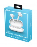 TRUST Nika Touch Bluetooth Earphones White