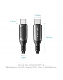 Vention кабел USB2.0 Type-C/Type-C 100W 1.2m - TAYBAV