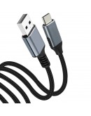 VCom Кабел USB 3.1 Micro type C / USB 2.0 AM Black - CU405M-1.8m