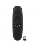 Универсално дистанционно No brand C120, Air mouse, USB 2.4GHz, Микрофон, Черен - 13052