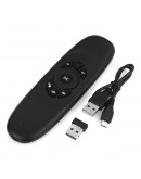 Универсално дистанционно No brand C120, Air mouse, USB 2.4GHz, Микрофон, Черен - 13052