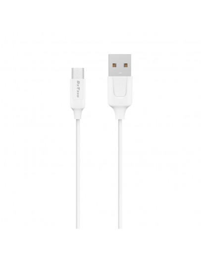 Мрежово зарядно устройство DeTech DE-31M, 20W, С Micro USB кабел, 1 x Type-C F, 1 x USB F, PD, QC, Бял - 40319