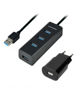 AXAGON HUE-S2BP 4x USB3.0 Charging Hub 1.2m