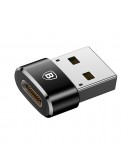 Преходник Baseus Mini, Type-C F към USB, OTG, Черен - 40399