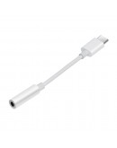 Makki преходник Adapter Type-C M to 3.5mm audio jack 4P F, White - MAKKI-CBL-C-AUDIO-WH