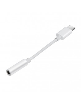 Makki преходник Adapter Type-C M to 3.5mm audio jack 4P F, White - MAKKI-CBL-C-AUDIO-WH