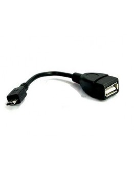 VCom Кабел OTG USB AF / Micro USB Black - CU226-0.2m