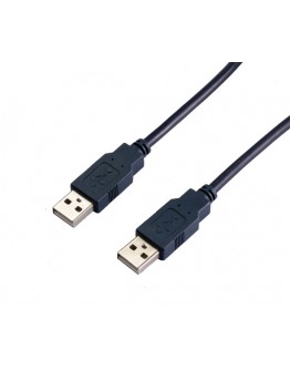 VCom Кабел USB 2.0 AM / AM Black - CU203-B-2m