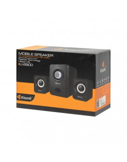 Тонколони Kisonli U-2900BT, Bluetooth, 5W+2x3W, USB, Черен - 22152