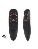 Универсално дистанционно No brand G10, Air mouse, USB 2.4GHz, Микрофон, IR програмируемо, Черен - 13051