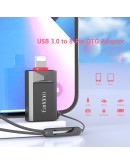 Преходник Earldom ET-OT87L, USB3.0 към Lightning, OTG, Черен - 40361