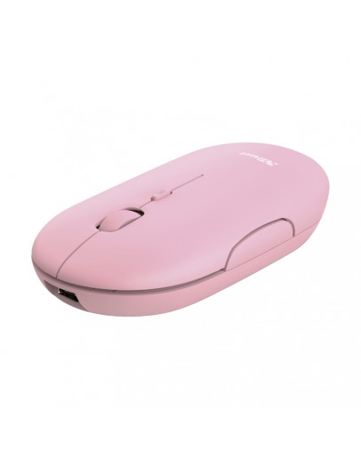 TRUST Puck Wireless & BT Rechargeable Mouse Pink