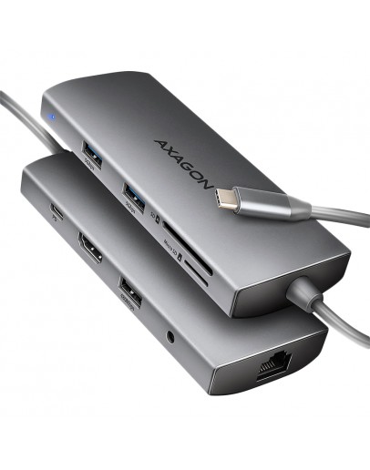 AXAGON HMC-8HLSA USB-C 3.2 Gen 1 hub, 3x USB-A +