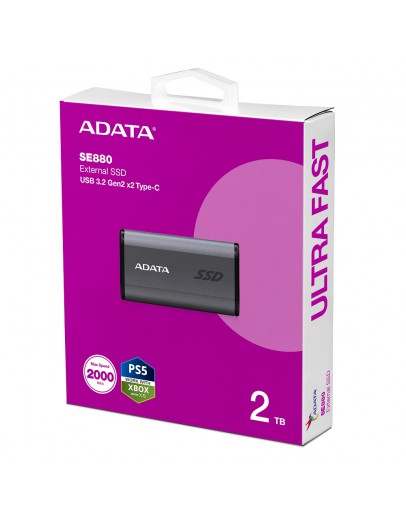 ADATA EXT SSD SE880 2T GRAY