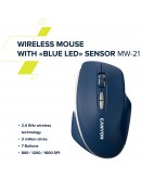 CANYON mouse MW-21 BlueLED 7buttons Wireless Dark