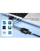 Vention адаптер Adapter VGA to HDMI with sound - Active converter with AUX-in and Micro USB power - ACNBB