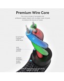 Vention Аудио Кабел 3.5mm Audio Cable  M/M Cotton Braided 1.5m - BAWBG