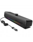 Тонколона Onikuma L16, 2x5W, Bluetooth, USB, RGB, Черен - 22218