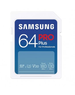 Samsung 64GB SD Card PRO Plus, UHS-I, Read 180MB/s