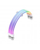 1stPlayer удължителен кабел Extension Modding Cable PCIe 6+2PIN Addressable RGB White - NC2-8P-WH