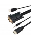 VCom кабел VGA M / HDMI M - CG493A-1.8m