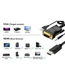 VCom кабел VGA M / HDMI M - CG493A-1.8m