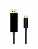 VCom кабел Cable Type-C to DisplayPort - 8K Black - CU422C-1.8m