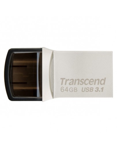 Transcend 64GB JETFLASH 890S, USB 3.1 Type C, Silv