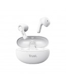 TRUST Yavi Bluetooth ENC Earphones White