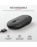 TRUST Puck Wireless & BT Rechargeable Mouse Black