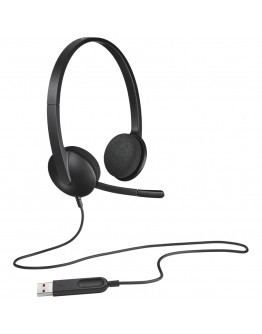 LOGITECH H340 Corded Headset - BLACK -