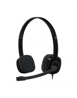 LOGITECH H151 Corded Stereo Headset - BLACK - 3.5