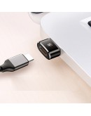 Преходник Baseus Mini, Type-C F към USB, OTG, Черен - 40399