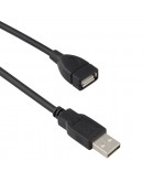 Кабел DeTech USB F - USB M удължител, 1.5m, HQ -18008