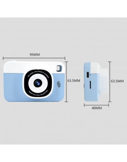 Детски фотоапарат No brand ECM-AC10A, 4К двойна камера, 32GB, 2.4 инча, 600mAh, Син - 91070
