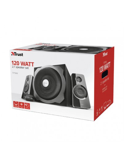 TRUST Tytan 2.1 Subwoofer Speaker Set - black