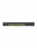 ZyXEL GS1900-8HP, 8-port GbE L2 PoE Smart Switch, 