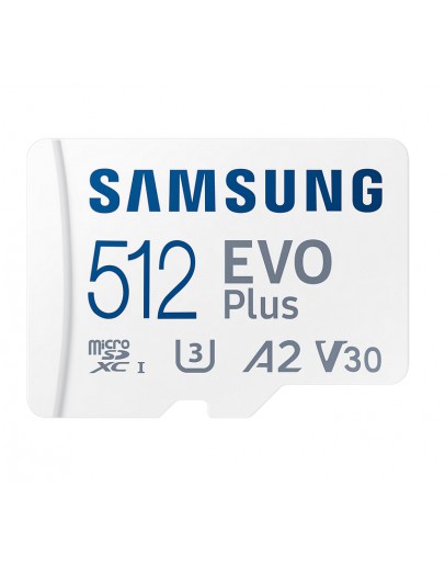 Samsung 512GB micro SD Card EVO Plus with Adapter,